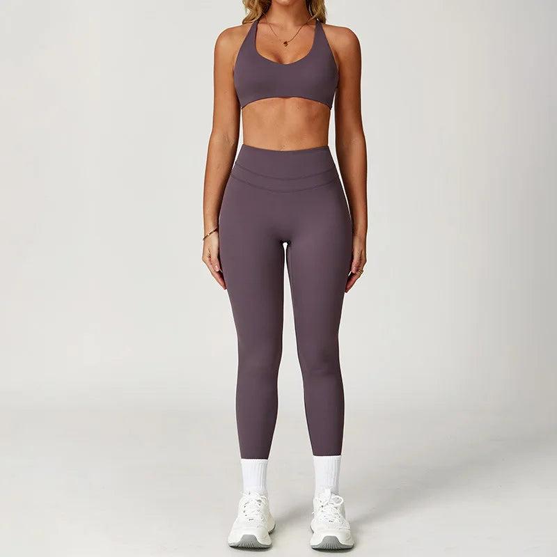 2 Pieces Sportswear Women Yoga Set Gym Clothes Sportswear