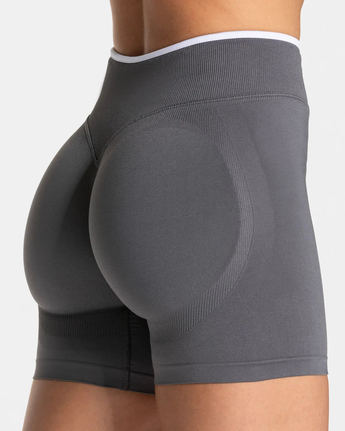 Women's Seamless Gym Color Blocking Sports Shorts High Elastic Tight High Waist Hip Lifting