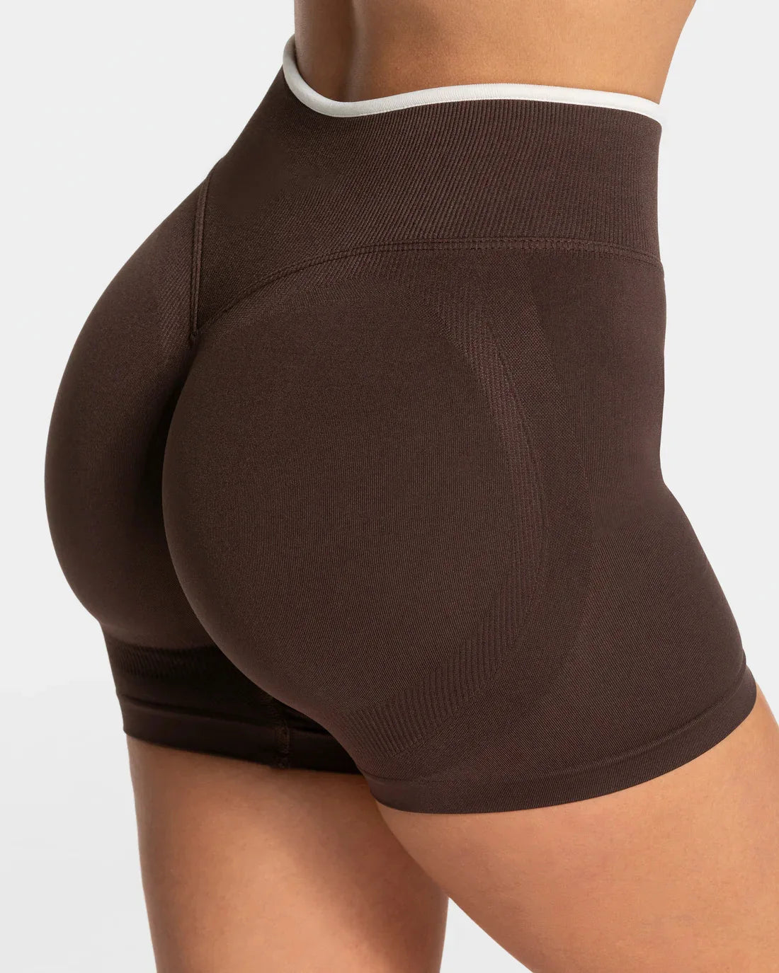 Women's Seamless Gym Color Blocking Sports Shorts High Elastic Tight High Waist Hip Lifting