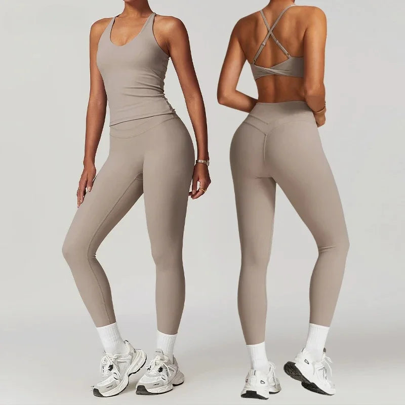 2 Pieces Sportswear Women Yoga Set Gym Clothes Sportswear