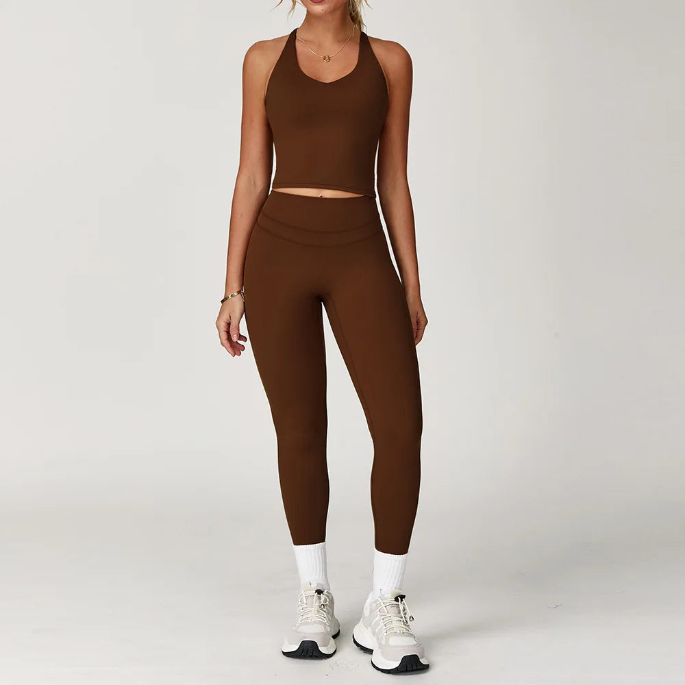 2 Pieces Sportswear Women Yoga Set Gym Clothes Sportswear