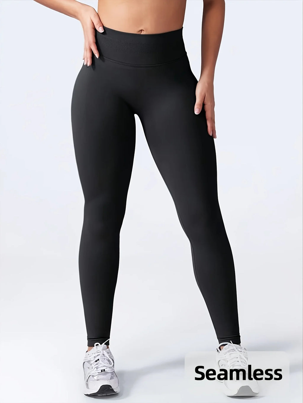 Women's High Waisted Seamless Workout Leggings Butt Lifting