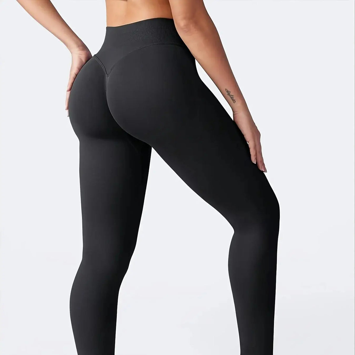 Women's High Waisted Seamless Workout Leggings Butt Lifting