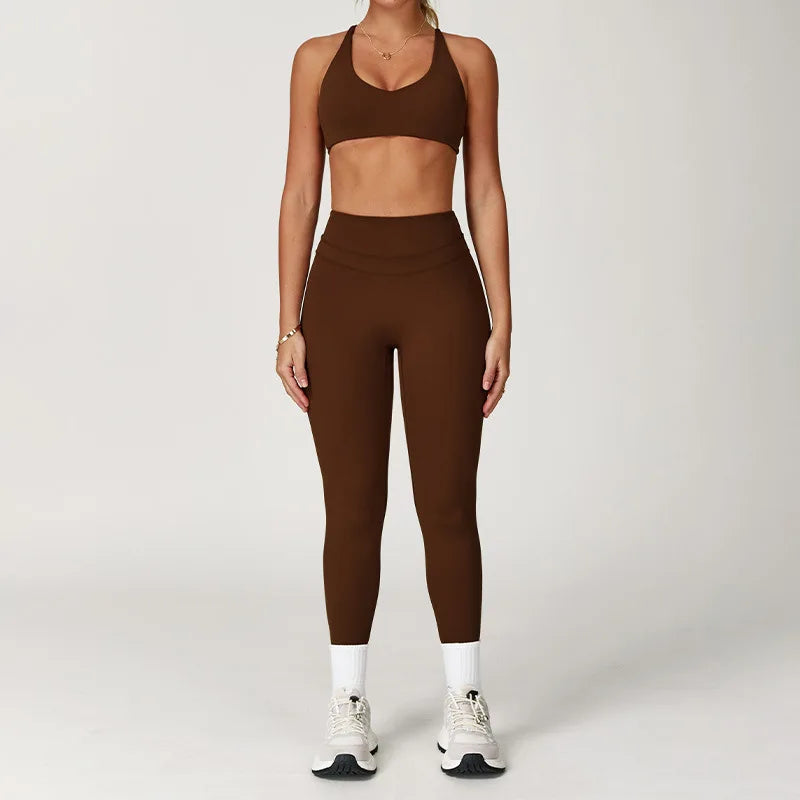 2 Pieces Sportswear Women Yoga Set Gym Clothes Sportswear