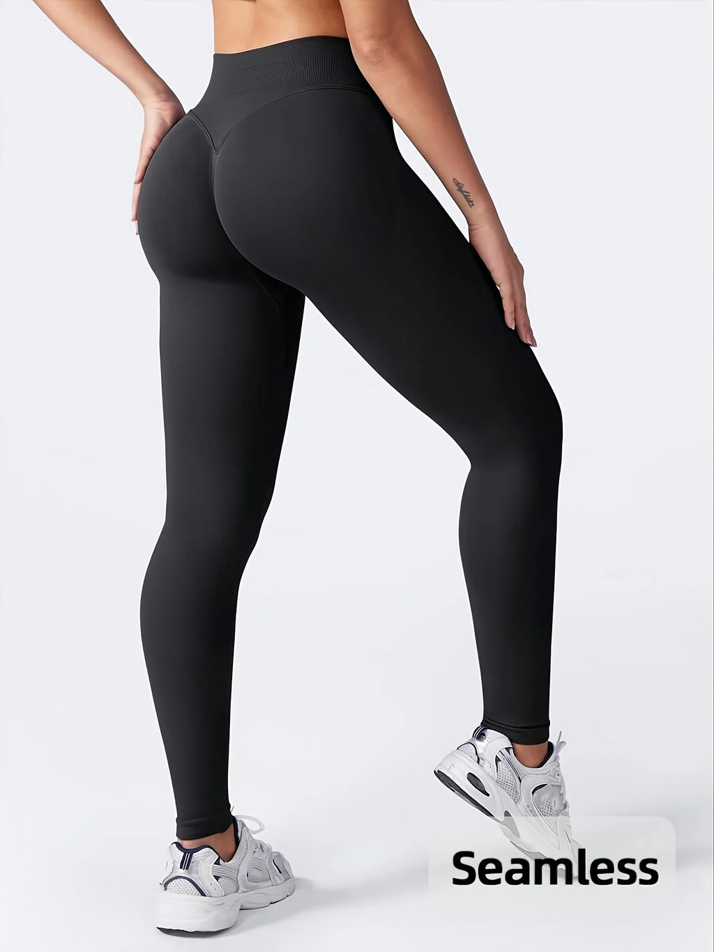 Women's High Waisted Seamless Workout Leggings Butt Lifting