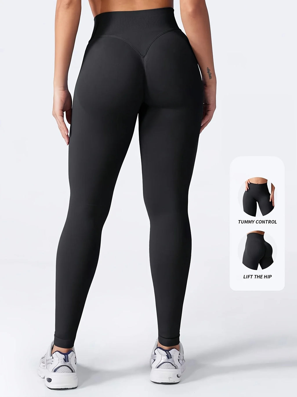 Women's High Waisted Seamless Workout Leggings Butt Lifting