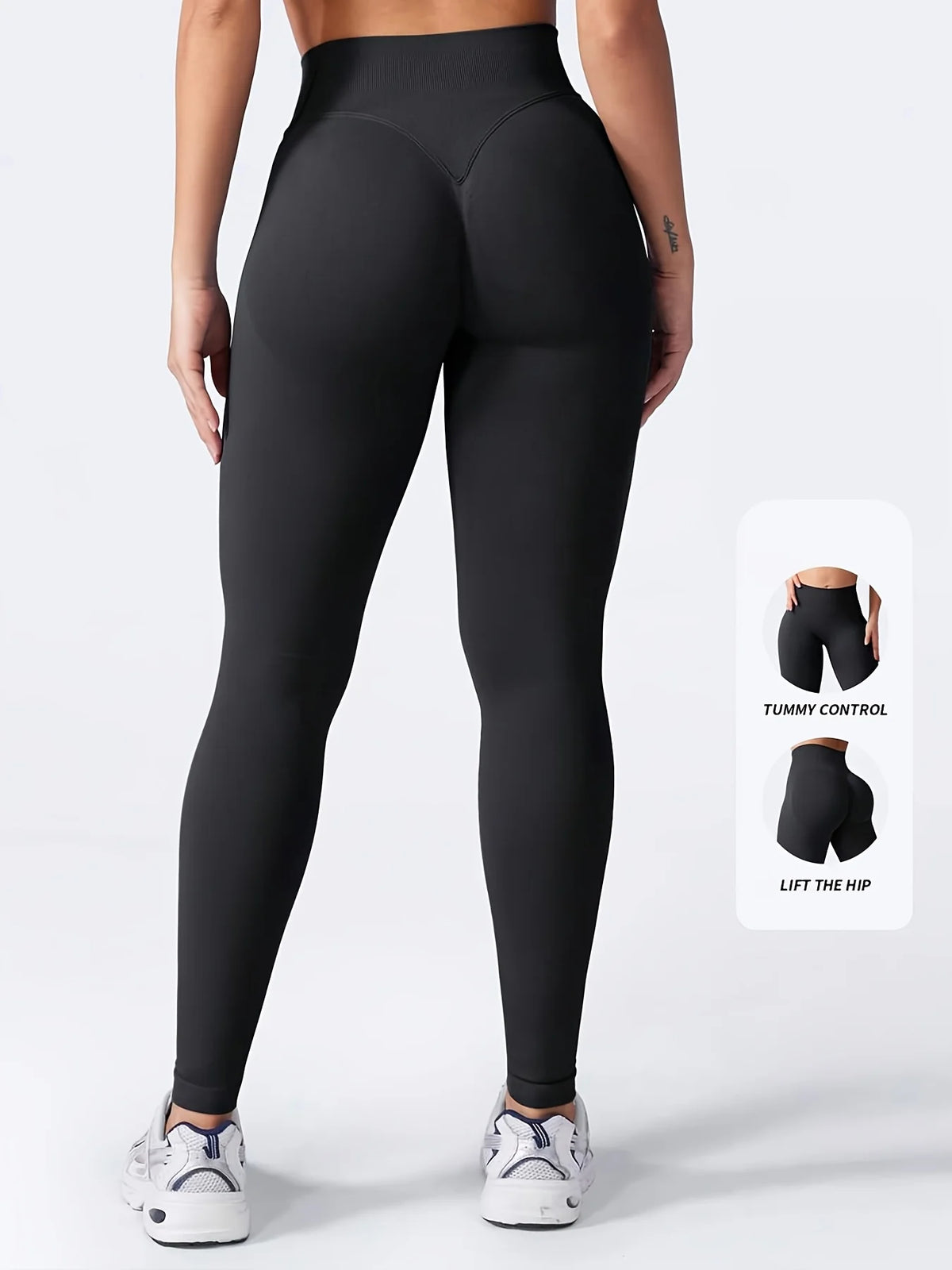 Women's High Waisted Seamless Workout Leggings Butt Lifting